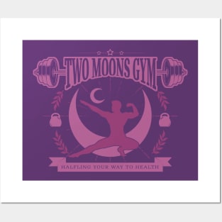 Big Moon Little Moon Gym - Pink Posters and Art